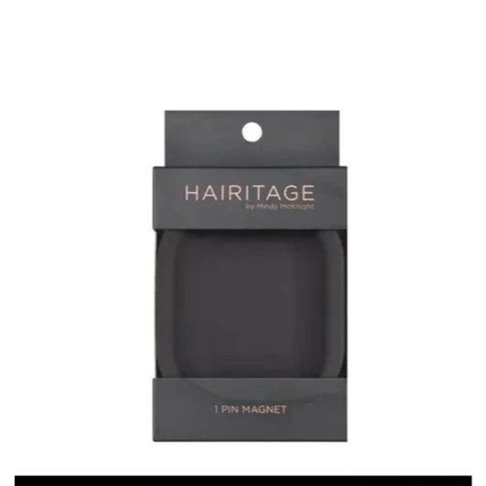Hairitage Hold Tight Hair Pin Magnet Bobby Pin Holder Organizer Dark Grey NEW - Picture 2 of 7